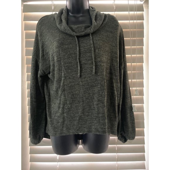 Tahari Olive Green Cowell Neck S Sweater - Picture 1 of 4